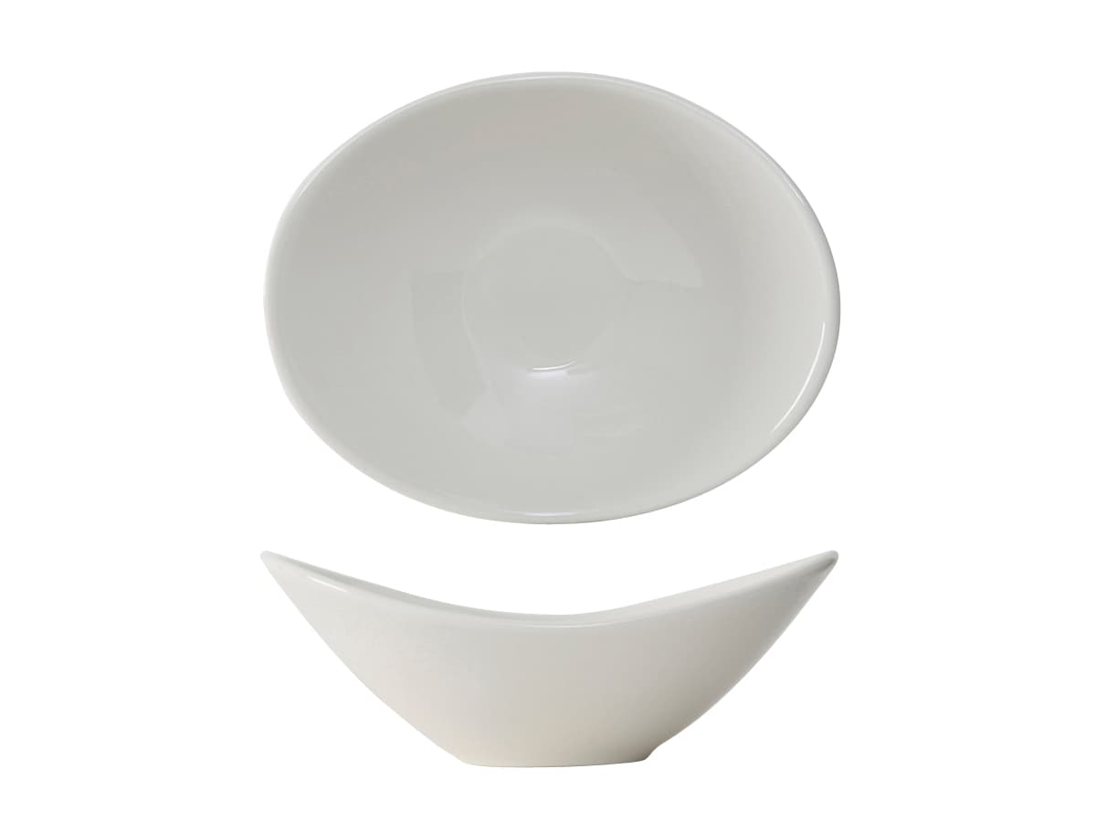 Capistrano Bowl 7X5.5 IN 10 OZ China Eggshell Oval Fully Vitrified Oven Safe Dishwasher Safe Microwave Oven Safe 12/Case