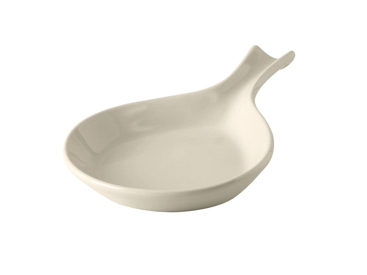 Fry Pan Server 11.375 IN 18 OZ China Eggshell Fully Vitrified Oven Safe Dishwasher Safe Microwave Oven Safe 12/Case