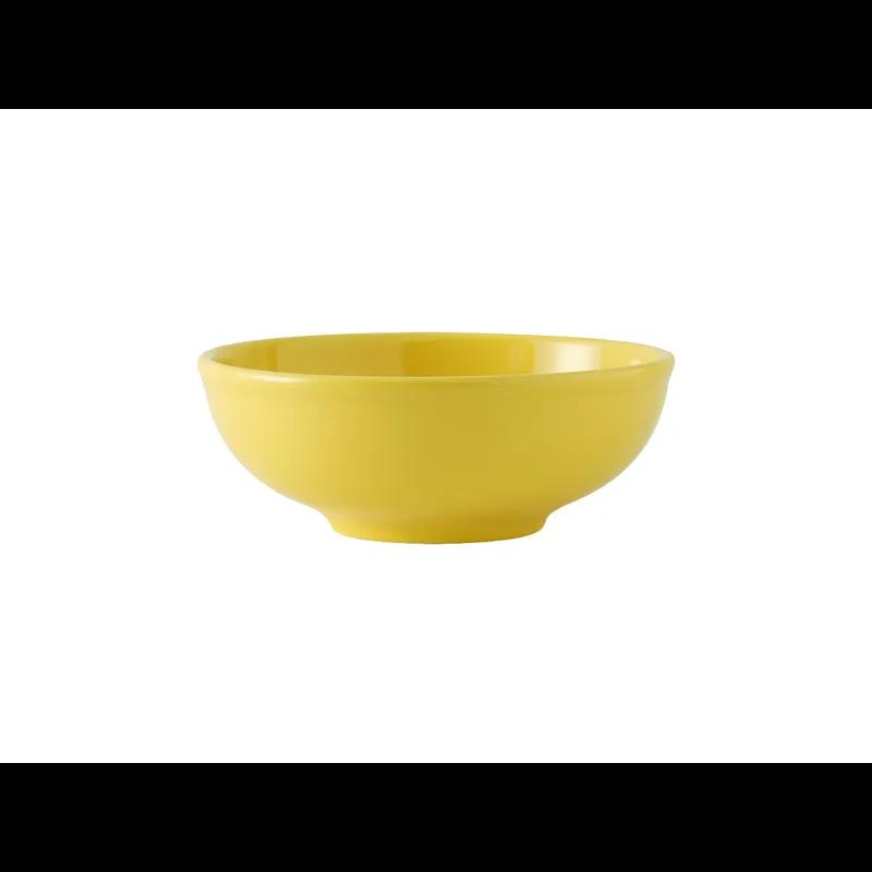 Menudo & Salad Bowl 35 OZ China Saffron Round Fully Vitrified Oven Safe Dishwasher Safe Microwave Oven Safe 12/Case