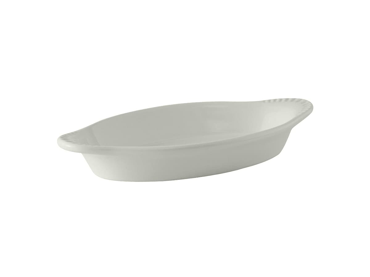 Welsh Rarebit 10.625 IN 17 OZ China White Oblong Fully Vitrified Oven Safe Dishwasher Safe Microwave Oven Safe 12/Case