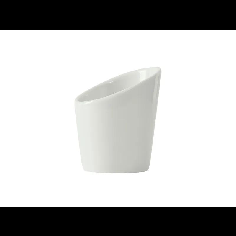TuxTrendz Linx Side Dish 3.25X3.875 IN 6 OZ China Porcelain White Round Tall Fully Vitrified 12/Case