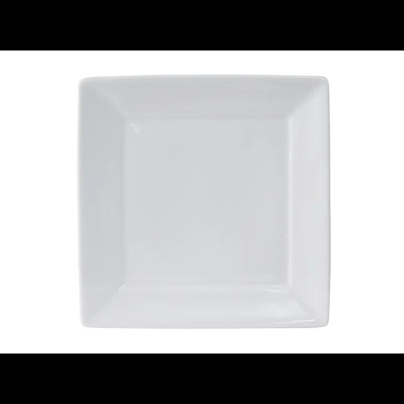Santorini Plate 10.125X10.125 IN China Porcelain White Square Fully Vitrified 12/Case