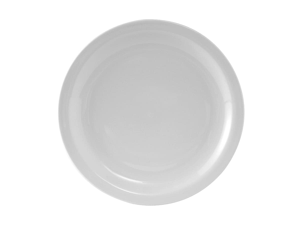 Colorado Plate 9 IN China Porcelain White Round Narrow Rim Fully Vitrified 24/Case