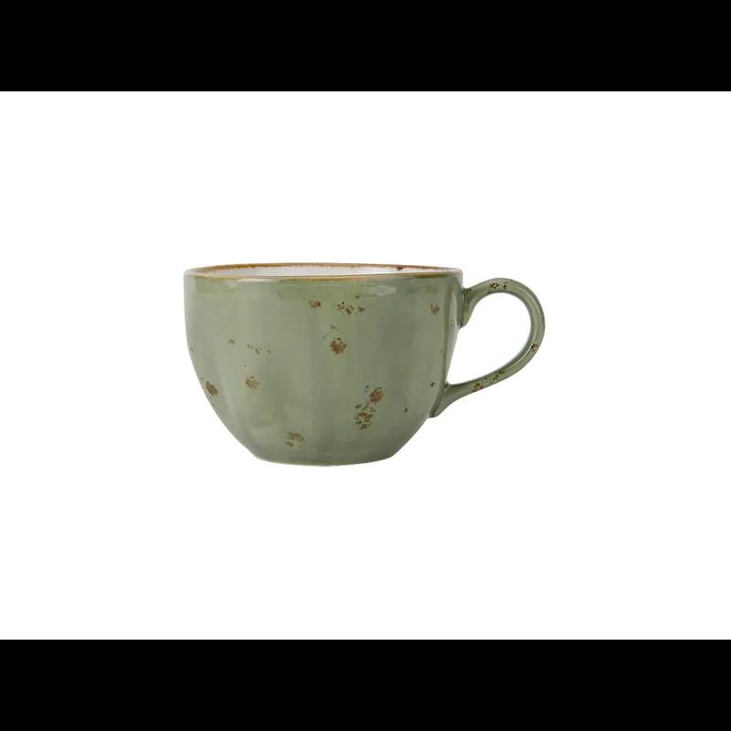 TuxTrendz Artisan Geode Coffee Cup 10.5 OZ China Olive Round Fully Vitrified 24/Case