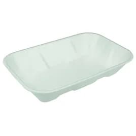 10K Supermarket Tray 10.625X6.875X2.205 IN Polystyrene Foam White Rectangle 250/Case