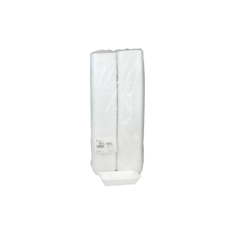 10K Supermarket Tray 10.625X6.875X2.205 IN Polystyrene Foam White Rectangle 250/Case