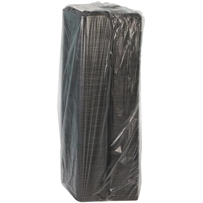 2 Supermarket Tray 8.2X5.7X0.91 IN Polystyrene Foam Black Rectangle 500/Case