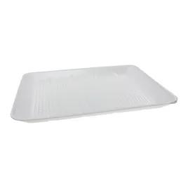 1014 Supermarket Tray 13.875X9.875X1 IN Polystyrene Foam White Rectangle Family Pack 100/Case