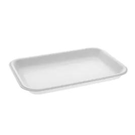 2 Supermarket Tray 8.2X5.7X0.91 IN Polystyrene Foam White Rectangle 500/Case