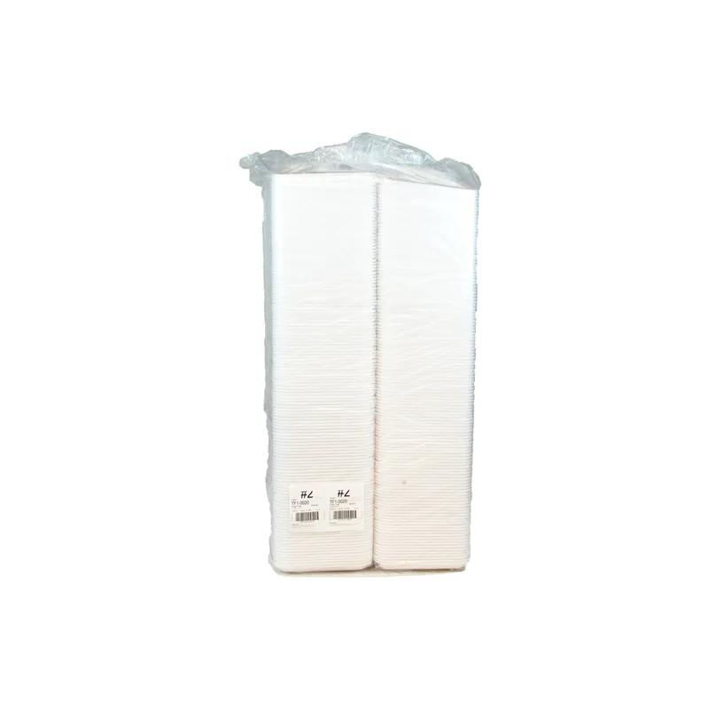 2 Supermarket Tray 8.2X5.7X0.91 IN Polystyrene Foam White Rectangle 500/Case