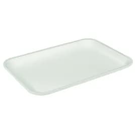 20 Supermarket Tray 8.7X6.2X0.65 IN Polystyrene Foam White Rectangle 500/Case