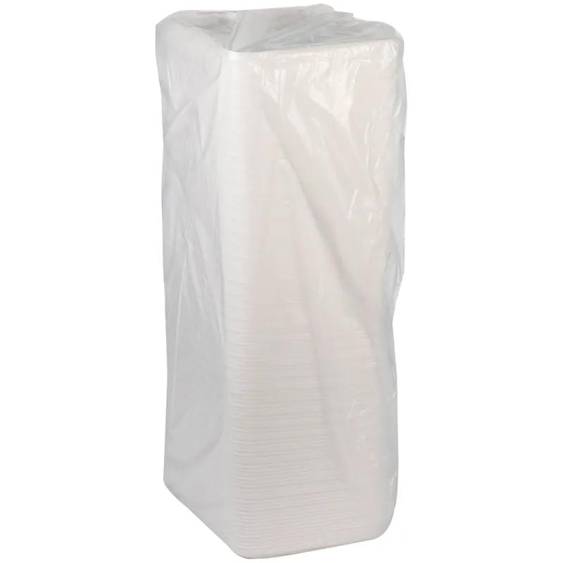 Supermarket Tray 11X9X0.65 IN Polystyrene Foam White Rectangle 250/Case