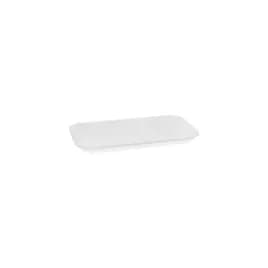 17S Supermarket Tray 8.3X4.8X0.65 IN Polystyrene Foam White Rectangle 1000/Case