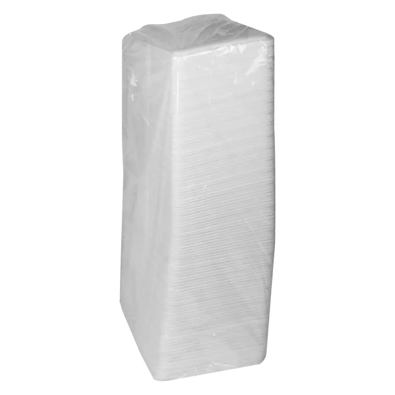 8S Supermarket Tray 10X8X0.65 IN Polystyrene Foam White Rectangle 500/Case