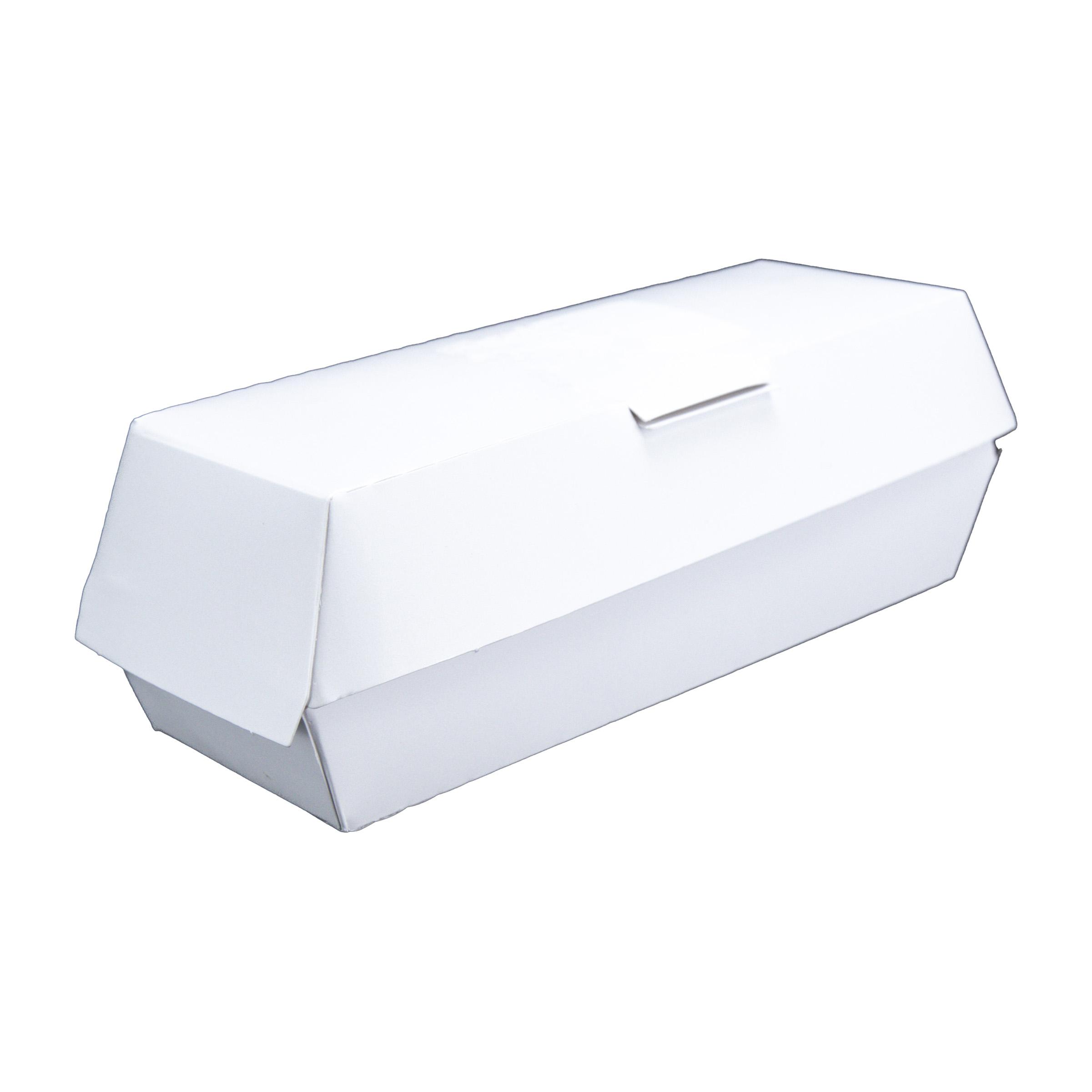Take-Out Box Hinged 7X3X2.625 IN SBS Paperboard White Rectangle 500/Case