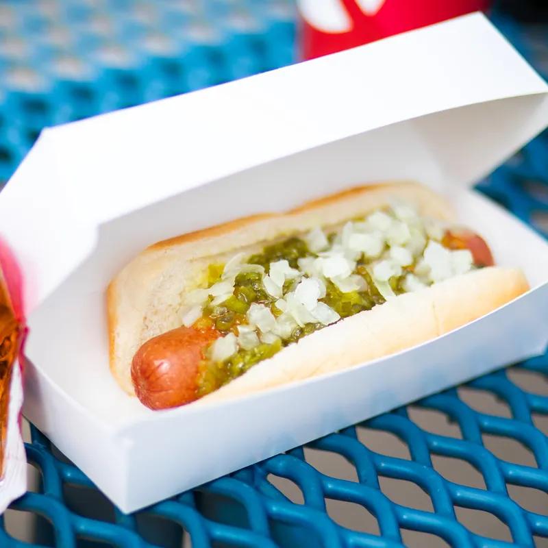 Take-Out Box Hinged 7X3X2.625 IN SBS Paperboard White Rectangle 500/Case