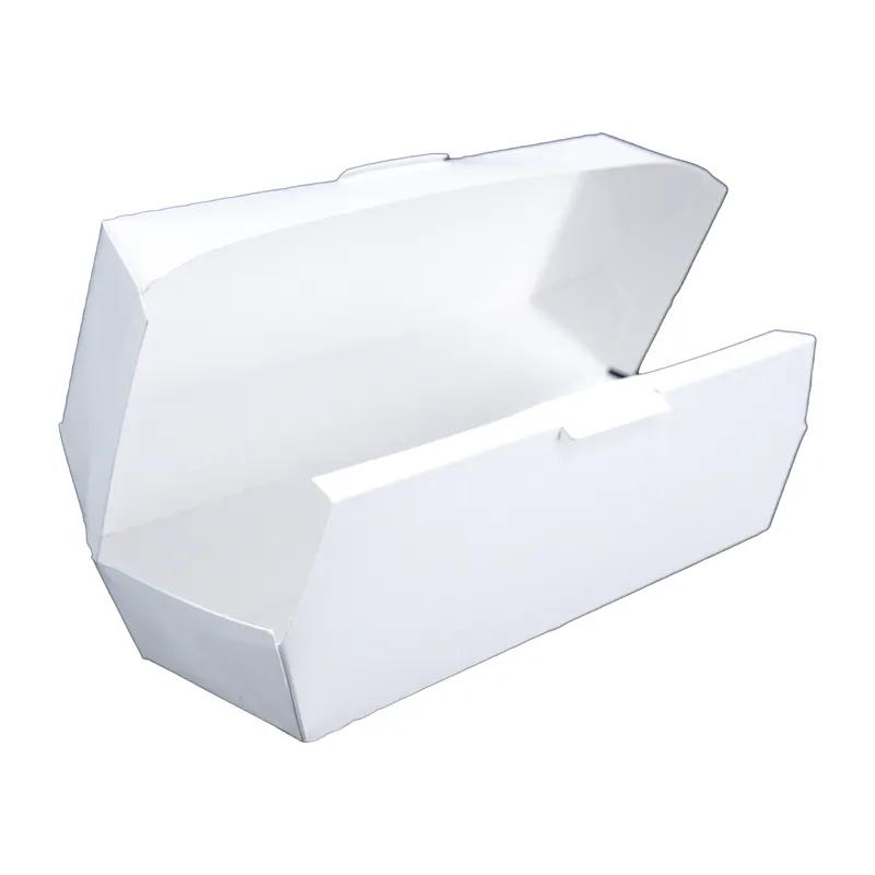 Take-Out Box Hinged 7X3X2.625 IN SBS Paperboard White Rectangle 500/Case