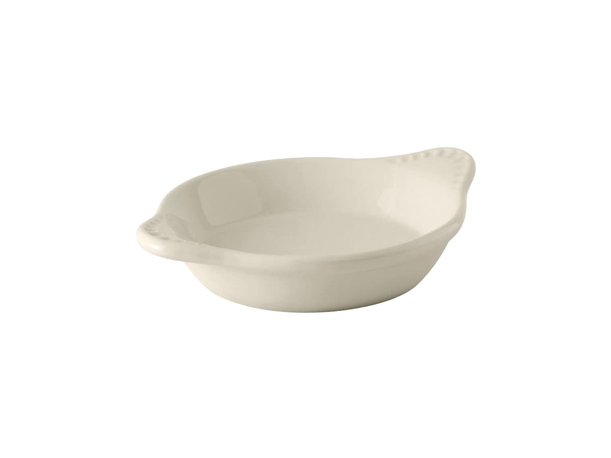 Shirred Egg Dish 9 OZ China Eggshell Round Fully Vitrified Oven Safe Dishwasher Safe Microwave Oven Safe 12/Case