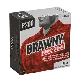 Brawny® Professional Cleaning Wipe 16.5X9.2 IN 4 PLY DRC White 166 Sheets/Pack 5 Packs/Case 830 Sheets/Case