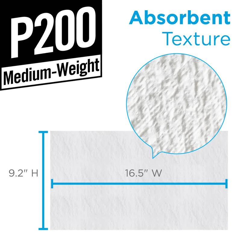 Brawny® Professional Cleaning Wipe 16.5X9.2 IN 4 PLY DRC White 166 Sheets/Pack 5 Packs/Case 830 Sheets/Case