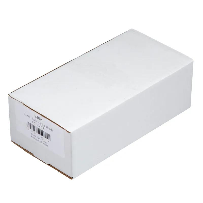 Napkin Bands 4.5X1.5 IN Black 4000/Case