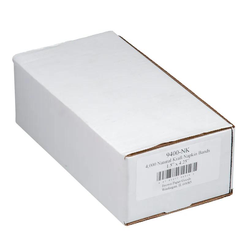 Napkin Bands 4.5X1.5 IN Natural 4000/Case
