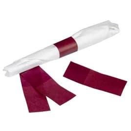 Napkin Bands 4.5X1.5 IN Burgundy 4000/Case