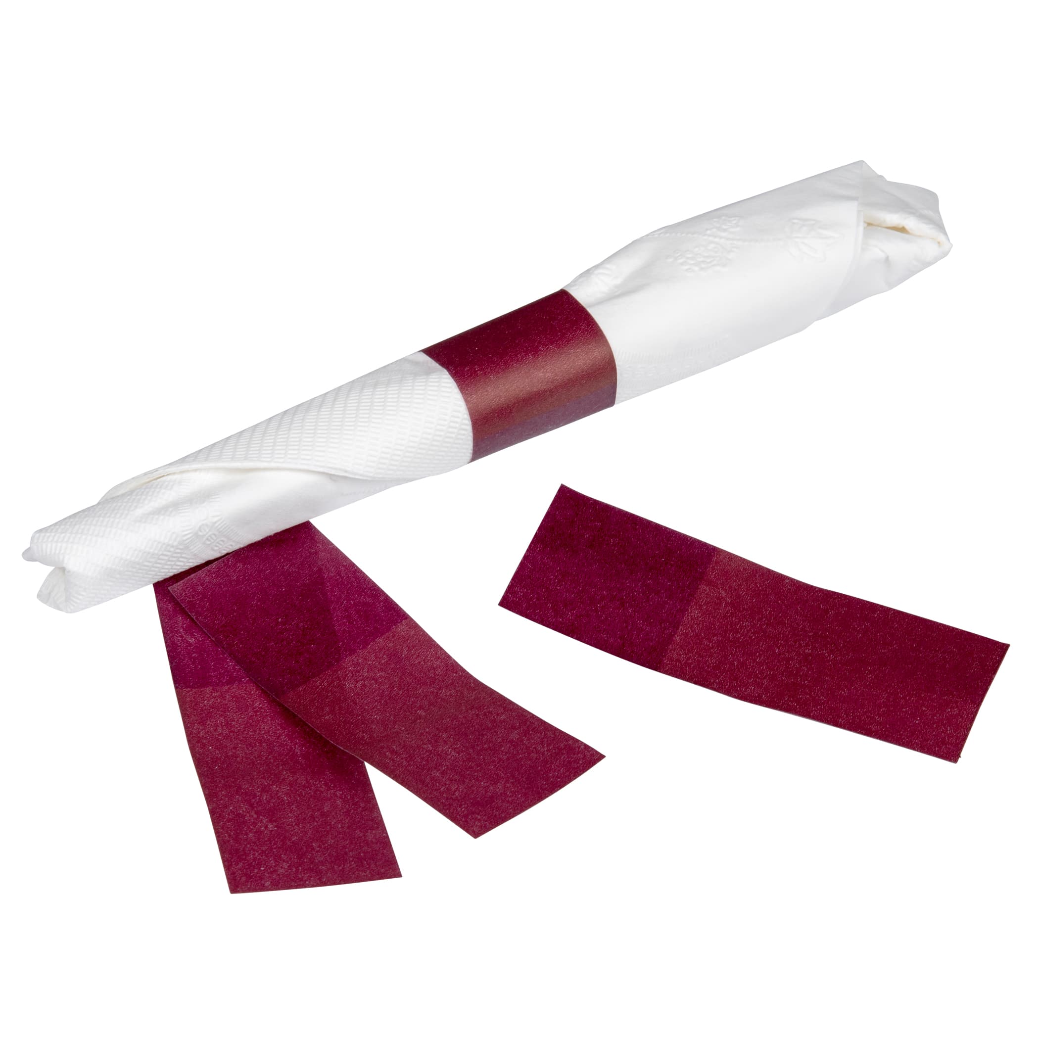 Napkin Bands 4.5X1.5 IN Burgundy 4000/Case