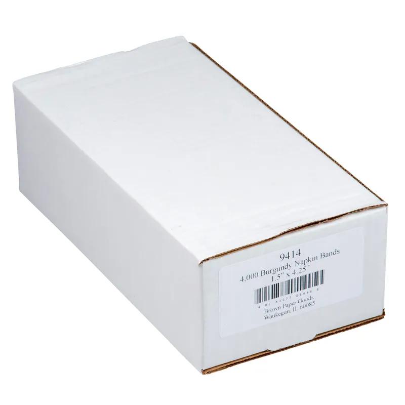 Napkin Bands 4.5X1.5 IN Burgundy 4000/Case