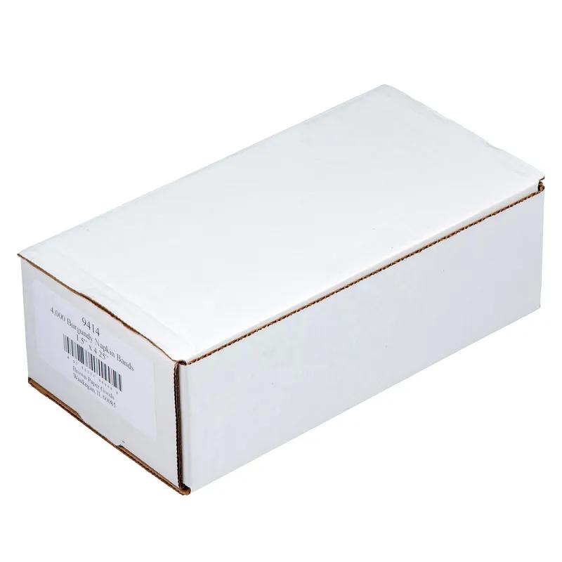 Napkin Bands 4.5X1.5 IN Burgundy 4000/Case