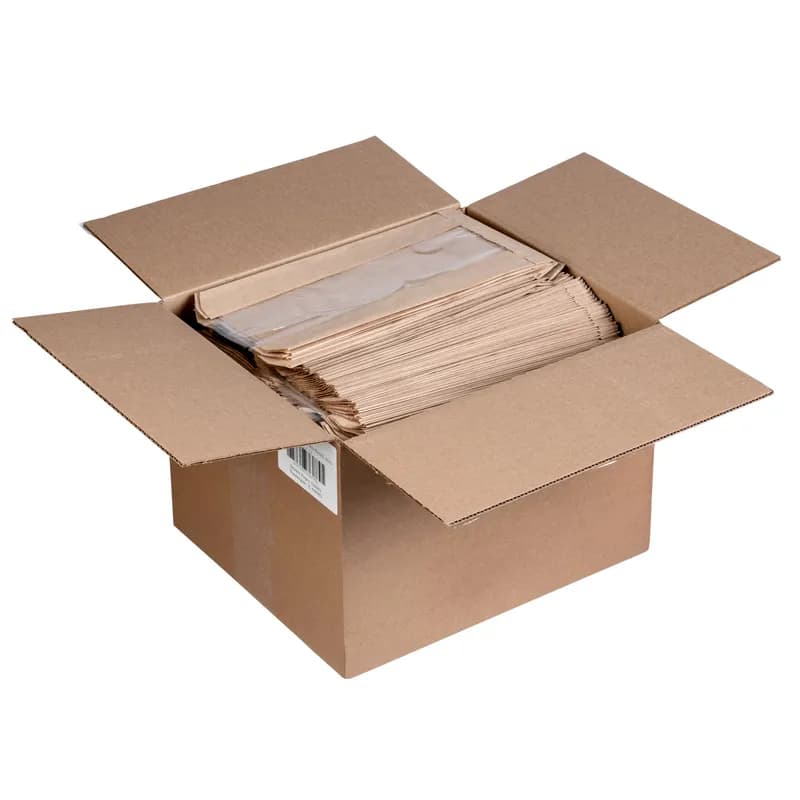 Bread Bag 7X3X12.75 IN Paper Natural Plain Panel With Window 1000/Case