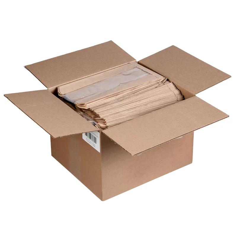 Bread Bag 7X3X12.75 IN Paper Natural Plain Panel With Window 1000/Case