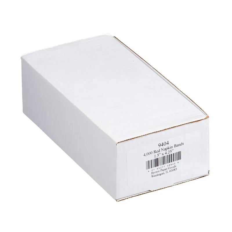 Napkin Bands 4.5X1.5 IN Red 4000/Case