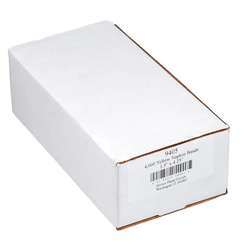 Napkin Bands 4.5X1.5 IN Yellow 4000/Case