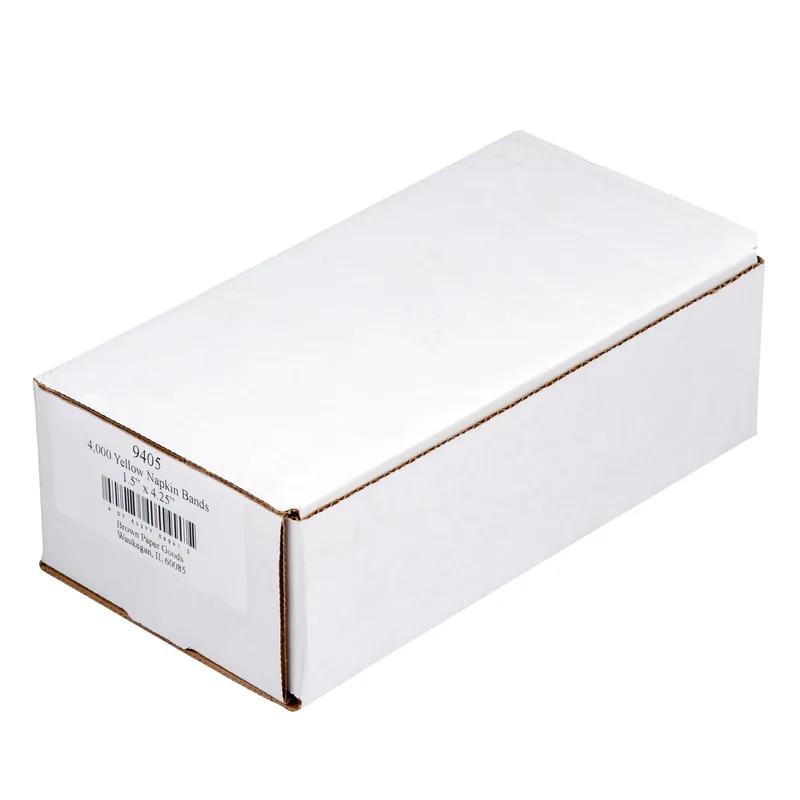 Napkin Bands 4.5X1.5 IN Yellow 4000/Case