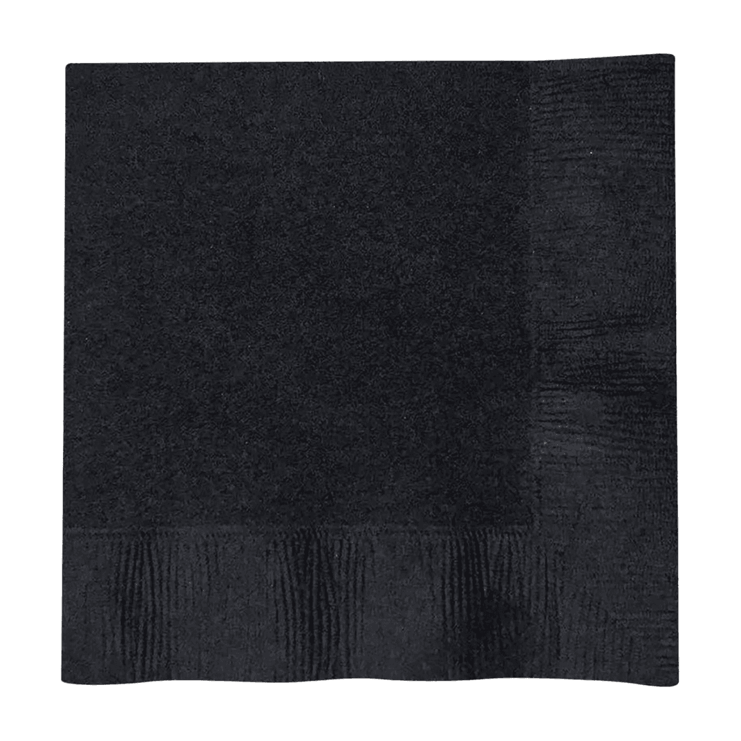 Beverage Napkins 10X10 IN Black 2PLY 1000/Case