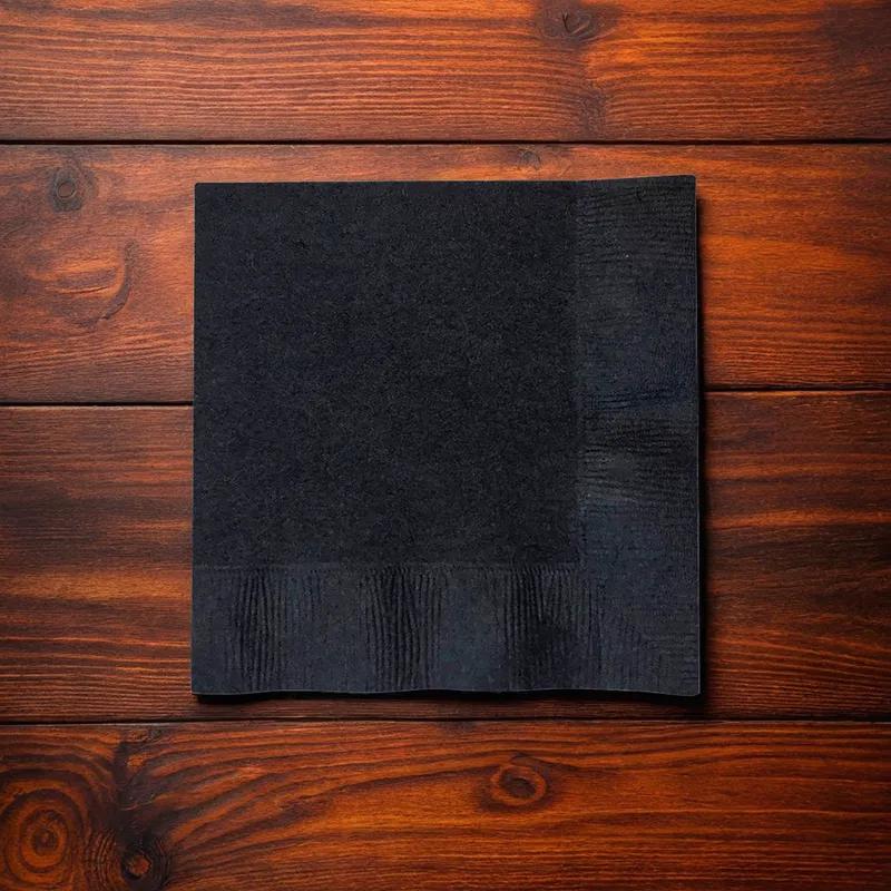 Beverage Napkins 10X10 IN Black 2PLY 1000/Case