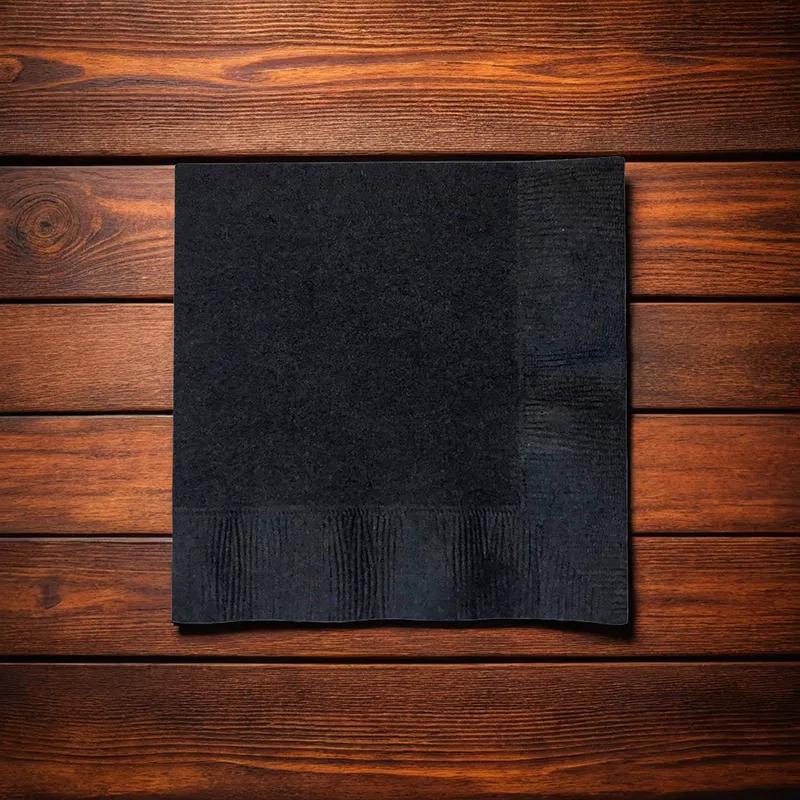 Beverage Napkins 10X10 IN Black 2PLY 1000/Case