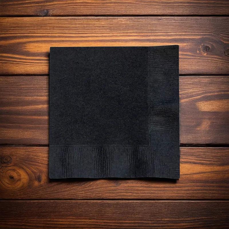 Beverage Napkins 10X10 IN Black 2PLY 1000/Case