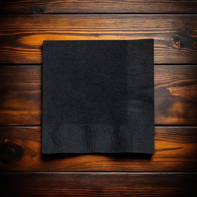 Beverage Napkins 10X10 IN Black 2PLY 1000/Case