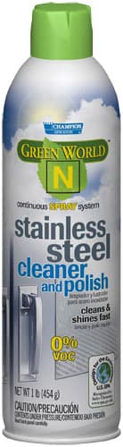 Champion Sprayon® Green World N® Stainless Steel Cleaner & Polish 14 OZ Aerosol 12/Case