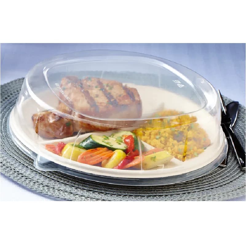Lid PP Clear Round For Plate Unhinged 200/Case