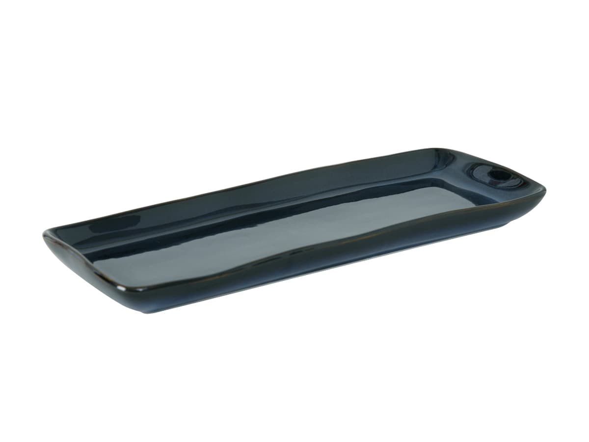 TuxTrendz Artisan Tray 13.75X5 IN China Night Sky Rectangle Fully Vitrified 12/Case