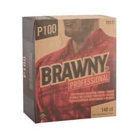 Brawny® Professional Cleaning Wipe 12.5X8 IN Light Duty 2 Paper White 1/3 Fold 148 Sheets/Pack 20 Packs/Case