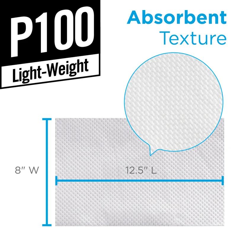 Brawny® Professional Cleaning Wipe 12.5X8 IN Light Duty 2 Paper White 1/3 Fold 148 Sheets/Pack 20 Packs/Case