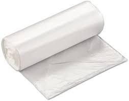 Liner 30X37 IN 30 GAL Natural Plastic Roll High Density 10 Count/Pack 25 Packs/Case 250 Count/Case