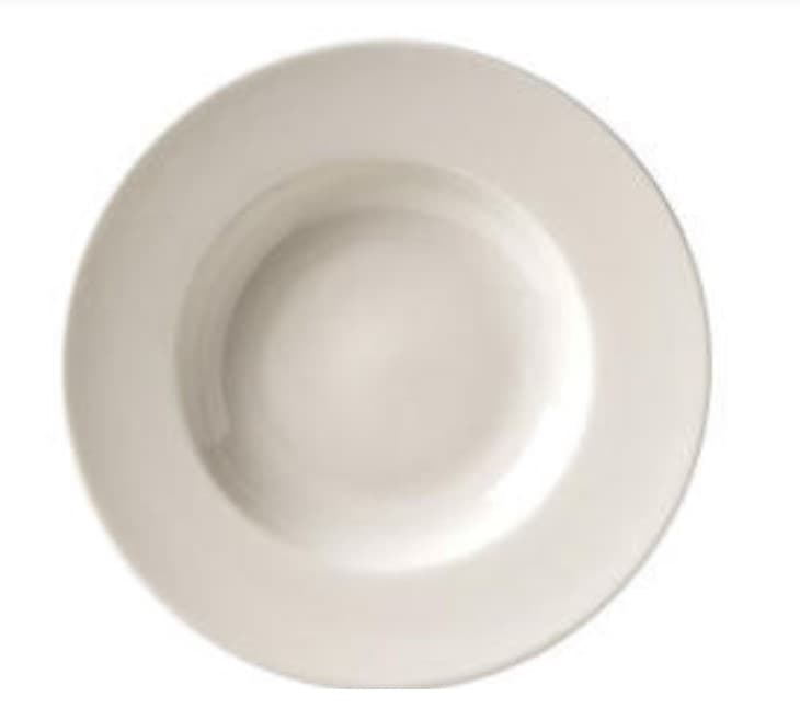 Pasta Bowl 11.5 IN 20 OZ China American White Round Deep Rim Fully Vitrified Dual Ovenable Freezer Safe 12/Case