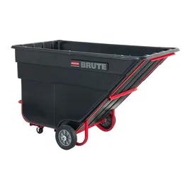 Brute® Utility Tilt Truck 48X84X50.5 IN 2 Cubic Yard 2300 LB Black Red Heavy Duty FDA Approved Rotomolded 1/Each