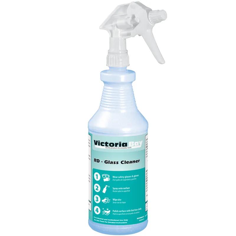 Victoria Bay Glass Cleaner 1 QT RTU Non-Ammoniated With Nozzle 12/Case