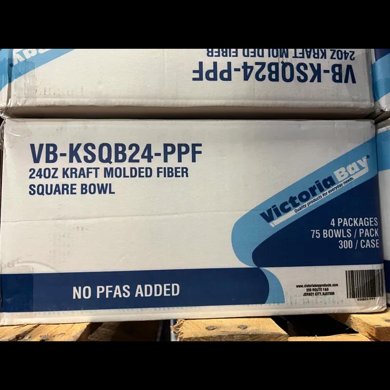 Victoria Bay Bowl 24 OZ Kraft Square 300/Case